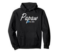 Nuevo Papaw of a Baby Boy Establecido en 2026 Sudadera con Capucha