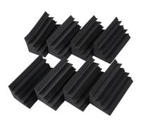 Nuevo paquete de 8 paneles de espuma acústica para aislamiento de graves, trampas de graves, insonorización, de 4,6 x 9,5 pulgadas, color negro (8