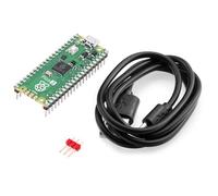 Nuevo para Raspberry Pi Pico 2 - Microcontrolador de alto rendimiento con chip RP2350, brazo de doble núcleo Cortex-M33 y RISC-V, seguridad mejorada, flash de 2 MB y 2 MB de SRAM, compatible con C/C++