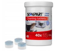 NUEVO Pastillas de limpieza Scanpart 2 fases 40 unidades para cafetera Jura