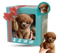 Nuevo Perro Robot Realista, Robótico Que Actúa como Un Verdadero Cachorro Robótico con IA: Camina, Ladra, Mueve la Cola y Actúa como Un Perro Real Brown B