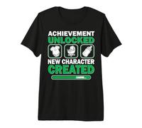 Nuevo Personaje Creado Divertido Pronto para ser papá mamá Amante de los Juegos Camiseta Premium