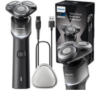 Philips Serie X5000 Afeitadora Eléctrica Hombre, Máquina de Afeitar Barba, 27 cuchillas, Cuida la piel, Cabezal flexible 360º, 50min de uso, En Seco y Húmedo, Recargable, X5004/00, Plata