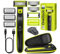 NUEVO Philips OneBlade QP2824 10 Face Body Trimmer 2 cuchillas estuche