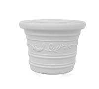 Nuevo plástico Adriático NPA017 Jarrón Prestige, blanco
