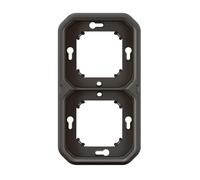 NUEVO PLEXO 55 soporte empotrado doble antracita 069607L