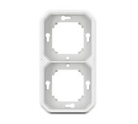 NUEVO PLEXO 55 soporte empotrado doble blanco 069694L