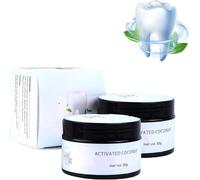 Nuevo Polvo Blanqueador Dental 2025, Polvo Blanqueador Dental de Coco Activado, Elimina Manchas Eficazmente y Refresca el Aliento