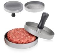 NUEVO Prensa de Hamburguesas 12cm Aluminio Antiadherente Patty Maker Apto...
