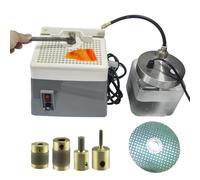 Nuevo pulidor de obras de arte de vidrio/molinillo de vidrio con alimentador automático de agua, 1", 3/4", 1/4", 1/8",disco de molienda de malla 180+gafas,30°,45°,60°,90° Rectificado multiángulo