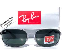 Nuevo ray ban Gunmetal UV Protector Verde Oscuro Lente Gafas de Sol RB 3445 004