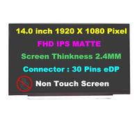 Nuevo reemplazo de pantalla LED de 14,0 pulgadas IPS FHD 1920x1080 para Lenovo FRU 5D10X68366, panel de pantalla estrecho de 2,4 mm de grosor 60 Hz 30 pines eDP conector no táctil