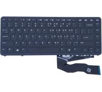 Nuevo reemplazo de teclado de diseño de EE. UU. para HP EliteBook 840 G1 G2,850 G1 G2 portátil sin retroiluminación teclado negro con marco