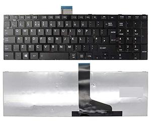 Nuevo reemplazo de teclado de portátil negro no retroiluminado del Reino Unido para portátil TOSHIBA SATELLITE L850-11D L850-11Q, L850-11V, L850-126 L850-127 con marco