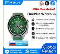 Nuevo reloj inteligente OnePlus 2R versión Global 1,43 "AMOLED Snapdragon W5 Chipset hasta 100h de duración de la batería Google Wear OS 4 NFC Green