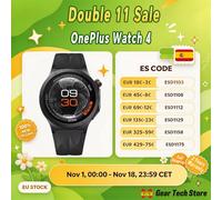Reloj Inteligente OnePlus 4 - Negro - LTPO OLED 3000 nits - Wear OS 6.0 - Snapdragon W5 - IP68 IP69 5ATM
