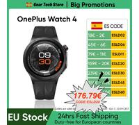 Nuevo Reloj Inteligente OnePlus Watch 4 Versión Global 2026, Procesador Snapdragon W5, Hasta 16 Días de Duración de la Batería Black Fast