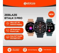 Zeblaze Btalk 3 Pro Bluetooth 1,43" Gris Talla Única IP68 SpO2 Pulsómetro Monitor Sueño