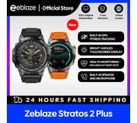 Nuevo reloj inteligente Zeblaze Stratos 2 Plus GPS pantalla AMOLED de 1,43 pulgadas brújula altímetro barométrico seguimiento de Fitness reloj inteligente Graphite Black