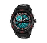 Nuevo reloj multifuncional de plástico luminoso e impermeable para hombre, deportivo al aire libre,