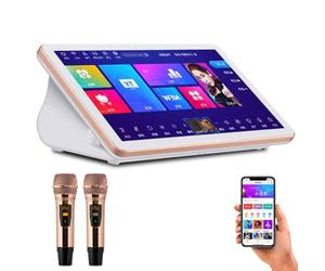 Nuevo Sist-ema De Karaoke con Pantalla Táctil, Mezclador Y Función De Eco, WiFi Y Aplicación, Reproductor De Karaoke Inteligente, Películas, Karaoke Y Transmisión En Vivo. 18.5in-8T