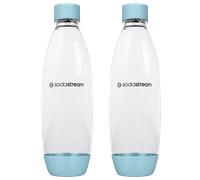 NUEVO SodaStream botellas Fresh Blue 1L juego de 2 aptas para lavavajillas si...
