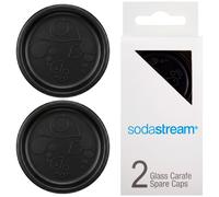 NUEVO SodaStream cierre de repuesto jarra de vidrio Crystal 07L negro 2 piezas
