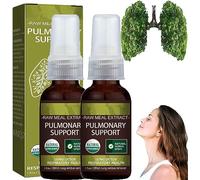 Nuevo spray natural 2023 para apoyo pulmonar y respiratorio, spray pulmonar limpiador a base de hierbas, RespiNature Herbal Lung Cleanse Mist, promueve la fuerza pulmonar, salud pulmonar (2pcs)