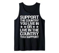 Nuevo Support The Country You Live In - Patriotic USA Design Camiseta sin Mangas
