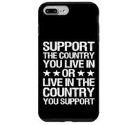 Nuevo Support The Country You Live In - Patriotic USA Design Carcasa para iPhone 7 Plus/8 Plus