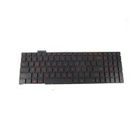 Nuevo teclado compatible con Asus G551 GL551 GL551J GL552 ROG GL752 GL752V G771 ZX50 con retroiluminación rojo EE.UU