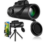 Nuevo telescopio monocular de Alta definición Resistente al Agua 40X60, telescopios portátiles monoculares de Prisma Bak4 de 12X50 HD con trípode para Soporte de teléfono para observación de Aves