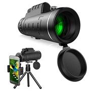 Nuevo telescopio monocular de Alta definición Resistente al Agua 40X60, telescopios portátiles monoculares de Prisma Bak4 de 12X50 HD con trípode para Soporte de teléfono para observación de Aves