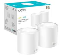 [Nuevo] TP-Link Deco X1500 (2-Pack) - Sistema WiFi 6 Mesh IA, AX1500 Doble Banda 2.4 GHz/5 GHz, Cobertura hasta 360 m2, 3X Puertos Gigabit por Unidad, 160MHz, ODFMA, 1024QAM, Control Parental