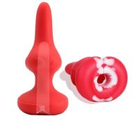 Nuevo túnel hueco funda anal funda para pene dilatador de tapón anal de silicona para hombre gay ano SM masaje de próstata expansión juguetes sexuales eróticos para hombres regalo para parejas(Ohne Lö