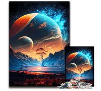 Nuevo Universo Tierra Cosmos 1000 Piezas Rompecabezas Imposible para Adultos Juego para Adultos Regalo Juego Interactivo Familiar Desafío Mental Regalo 50x75cm/19,68x29,52 Pulgadas