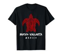 Nuevo Vallarta México Tribal Tortuga Marina Océano Arte Diseño Camiseta