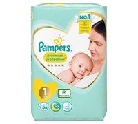 Nuevo Versión 1 x 56 pañales Pampers talla 1, 2-5 kg, New Baby, New Born, Premium Protection