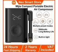 NEW Xiaomi Mijia Compact Portable Electric Air Compressor, Inflador Inteligente con Detección Digital de Presión de Neumáticos, Bomba de Aire Eléctrica con Batería de Larga Duración de 2000 mAh