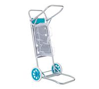 Nuevo Y Mejorado Carro portasillas Plegable con 2 Ruedas de Aluminio de 52x37x105 cm., Convertible en Mesa