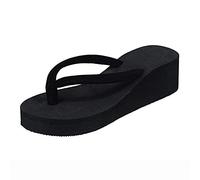 Nuevo Zapatos Bohemian Beach Plataforma para Mujer-Sandalias ligera y de moda para el verano sin concesiones en Confort y Estilo, Le Noir, 38 EU