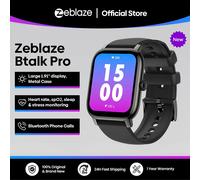 Reloj Inteligente Zeblaze Btalk PRO con Llamadas de Voz, Pantalla HD de 1.91'', Monitor de Frecuencia Cardíaca, SpO2 y Estrés, Múltiples Modos Deportivos Black