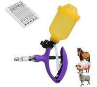 Nuevos Modelos 2025: Jeringa Inyectora SemiautomáTica Ajustable, Dispositivo Dosificador De Medicamentos Veterinarios, Bomba De Jeringa De PrecisióN Ajustable De 2 Ml A 5 Ml, Para Gansos, Cerdos