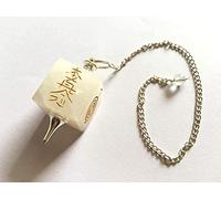 Nuevos símbolos grabados de Usui Reiki en un poderoso péndulo curativo de cuarzo blanco Exclusivo y único Chakra de cristal de cuarzo blanco Conjunto de piedras preciosas de cristal