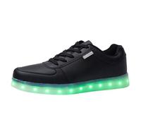 Nuevos Zapatos Luminosos LED de Colores, versión Coreana, Zapatos Deportivos con Carga USB para Parejas, Zapatos Deportivos Bajos Dorados y Plateados El Hombre De La Roja