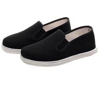 Nuevos Zapatos Tradicionales de algodón Negro kungfú Chino for Hombres, Zapatillas Wing Chun Tai Chi, Zapatos de algodón for Artes Marciales, Zapatillas Deportivas(44 EU)