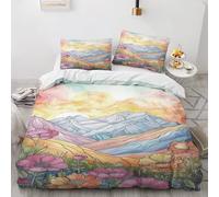 NUEYSP Funda Nordica Cama 135 Flor De La Pradera Infantil Fundas Nordicas Cama 135 para Juvenil con Cremallera Cómodo Microfibra Fundas Nordicas 200x220 cm + 2 Funda de Almohada 50x75 cm