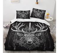 NUEYSP Funda Nordica Cama 90 Alce Infantil Fundas Nordicas Cama 90 para Juvenil con Cremallera Cómodo Microfibra Fundas Nordicas 150x220 cm + 1 Funda de Almohada 50x80 cm