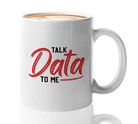 Nufar Data Scientist - Taza de café de 325 ml, color blanco, taza de café de cerámica de 325 ml