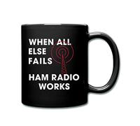 Nufar Taza de radio de jamón, regalo de radio jamón, taza de operador de radio, regalo para él, taza de radio de jamón, taza de café con radio, taza de café, regalo de radio, taza de cerámica de 325
